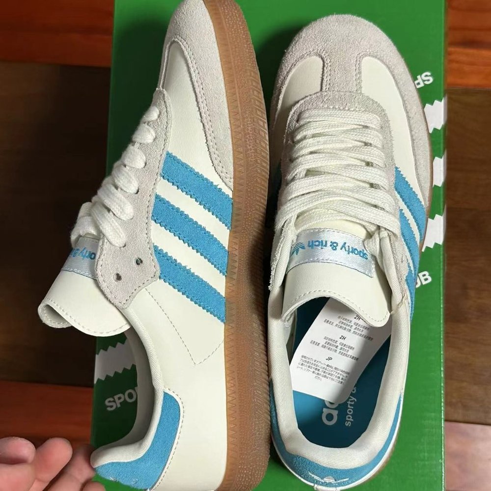 adidas samba rich new box OG Cream Blue
